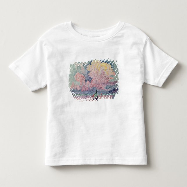 Camiseta Infantil Antibes, Nuvem cor-de-rosa, 1916 (Frente)