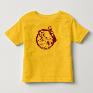 Camiseta Infantil Antiga Cara de cerveja Pro (nítida)