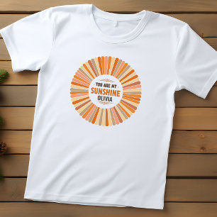 Camiseta Infantil Antigo "Você é Meu Sol" Tom de Sol Explosão