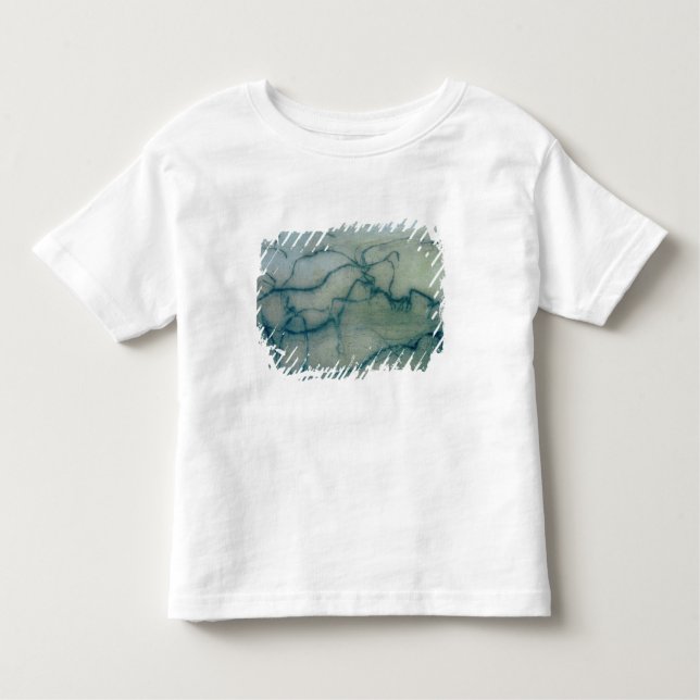 Camiseta Infantil Antílope e bison, Perigordiano (pintura caverna) (Frente)