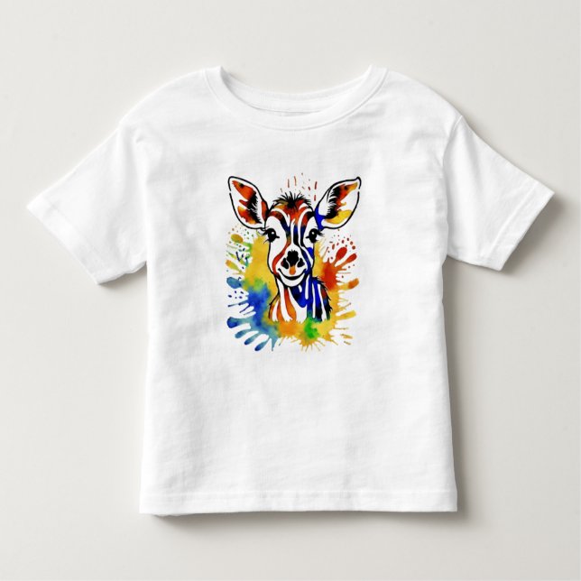 Camiseta Infantil Antoílope cor-de-água engraçada (Frente)