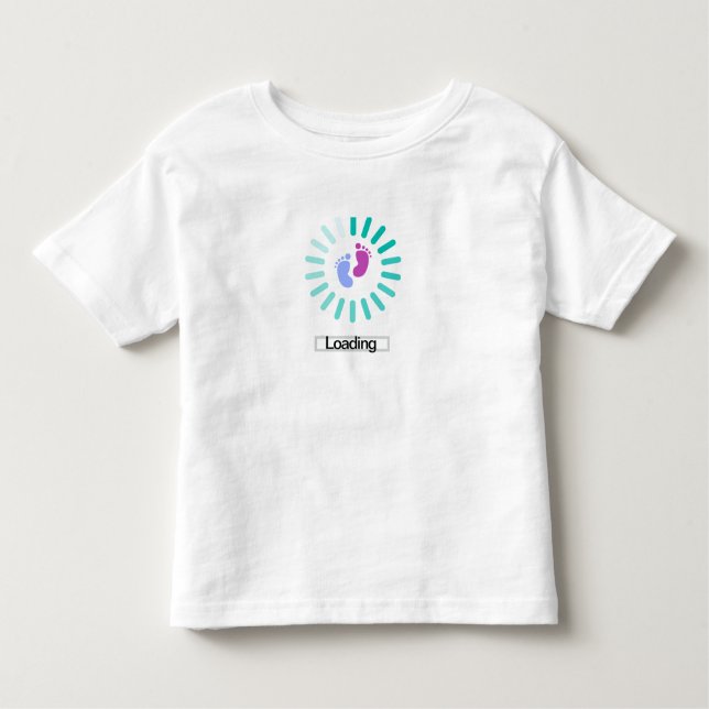 Camiseta Infantil Anúncio de gravidez (Frente)