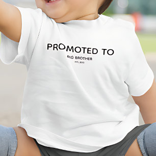 Camiseta Infantil Anúncio de Gravidez do Irmão Mais Velho