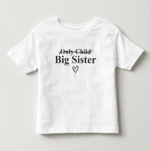 Camiseta Infantil Anúncio de Irmã Mais Velha