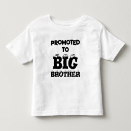 CAMISETA INFANTIL ANÚNCIO DE PROMOVIDO A IRMÃO MAIS VELHO