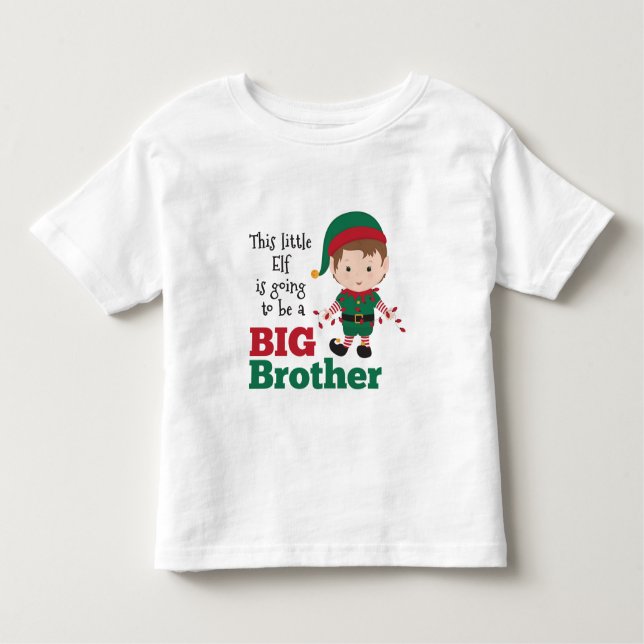 Camiseta Infantil Anúncio do Big Brother no Natal Elf (Frente)