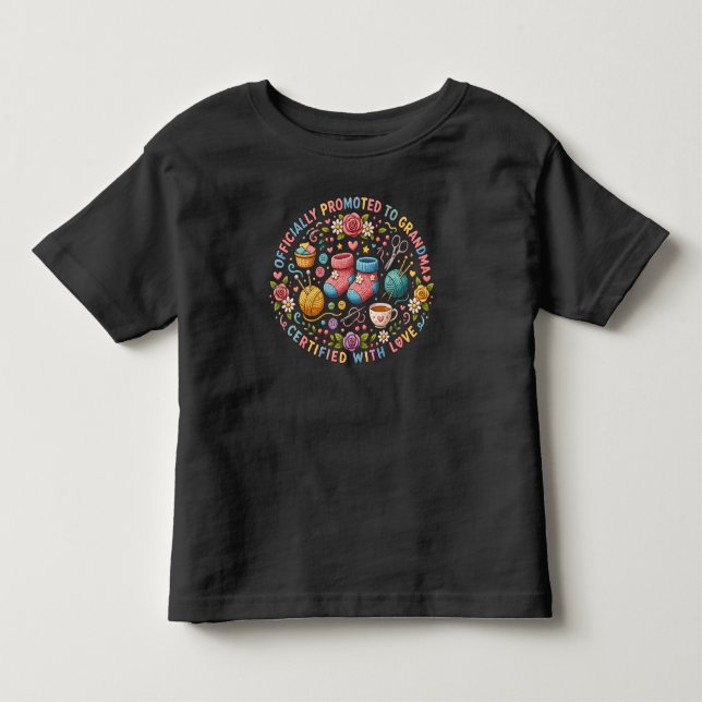 Camiseta Infantil Anúncio Oficial de Avó (Frente)