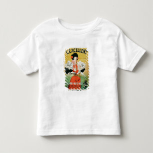 Camiseta Infantil Anúncio para o "L'Excelente Consome de Carne de B
