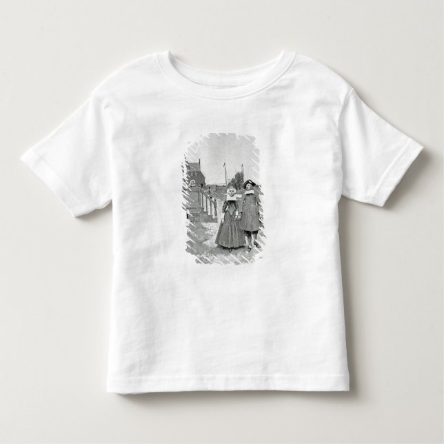 Camiseta Infantil Ao longo do canal em Manhattan velho (Frente)