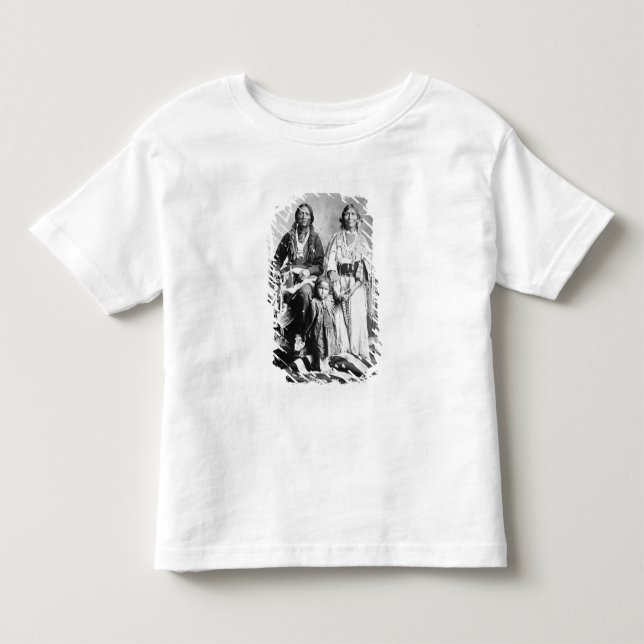 Camiseta Infantil Apache Antonio principal Maria com sua família, (Frente)