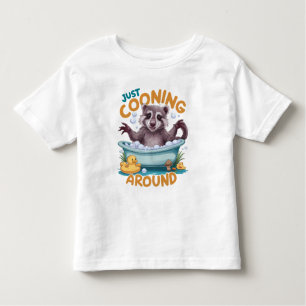 Camiseta Infantil Apenas Clonagem, Aventura do tempo do Raccoon