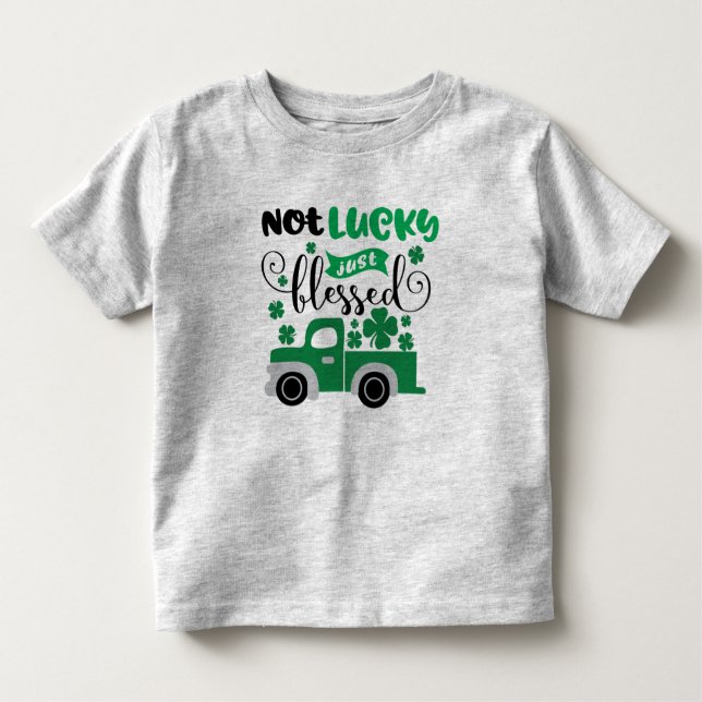 Camiseta Infantil Apenas Dia de São Patrício abençoado nao (Frente)