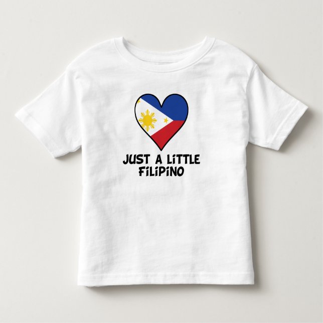 Camiseta Infantil Apenas um filipino pequeno (Frente)
