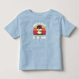 Camiseta Infantil Apenas um menino que ama hamsters