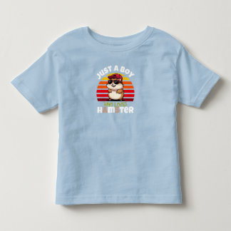Camiseta Infantil Apenas um menino que ama hamsters