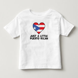 Camiseta Infantil Apenas um pouco porto-riquenho