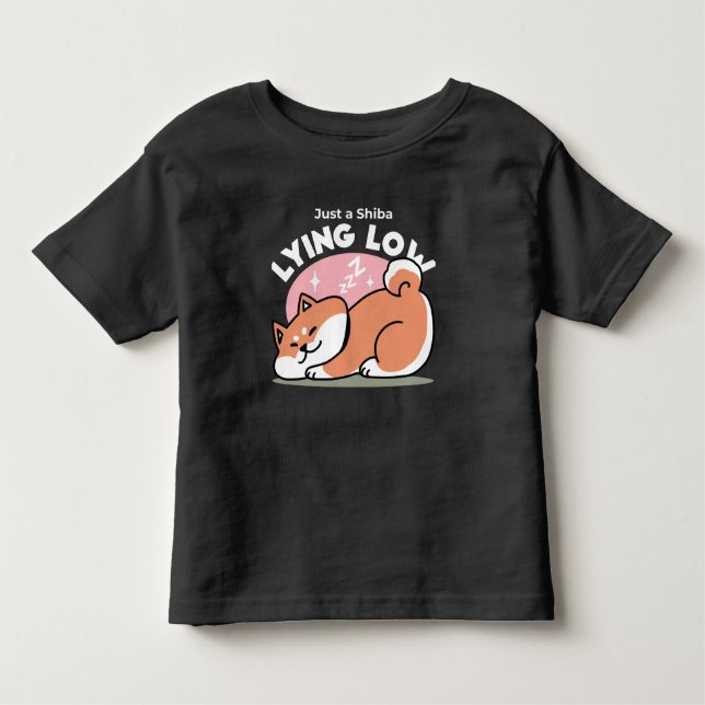 Camiseta Infantil Apenas um Shiba Mente Baixo: Design de Shiba Inu C (Frente)