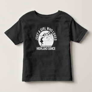 Camiseta Infantil Apenas uma garota que ama presente de dança das Te