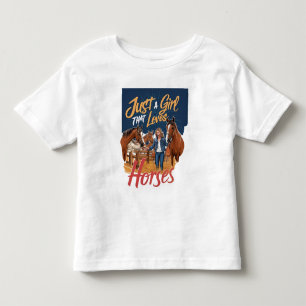 Camiseta Infantil Apenas Uma Menina Que Ama Cavalos(1)