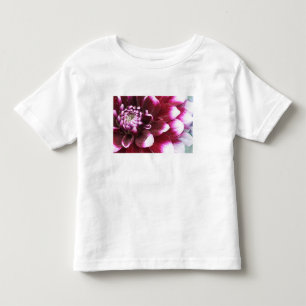 Camiseta Infantil Apertada em fotografias de flor de Dalhia com a