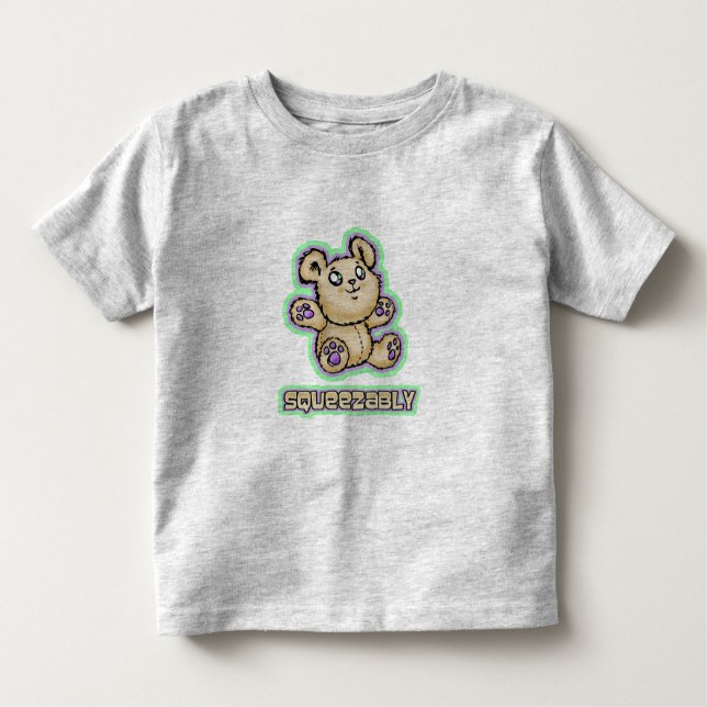 Camiseta Infantil Aperte-me o desenho do Urso de Teddy (Frente)