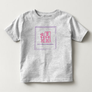 Camiseta Infantil Apoiar Meninas com Deficiências de Saúde Mental