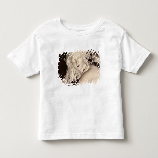 Camiseta Infantil Apollo e Daphne, detalhe da cabeça de Daphne (Frente)