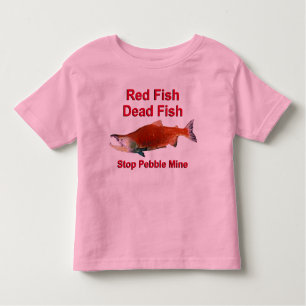Camiseta Infantil Após o Salmão - Parar o Pebble Mine