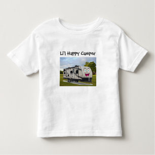 Camiseta Infantil Aposentação Feliz no RV por Funnycoomb