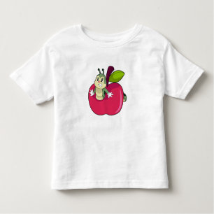 Camiseta Infantil Apple da lagarta