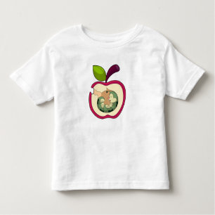Camiseta Infantil Apple De Dormência Da Lagarta