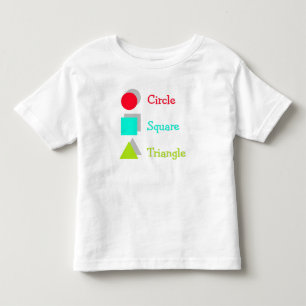 Camiseta Infantil Aprenda formas divertidas