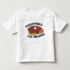 Camiseta Infantil Apresentável para Pancakes Toddler T-Shirt