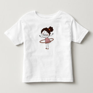 Camiseta Infantil Aquarela Menina Palito Sorriso Grande Bonita