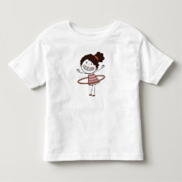 Camiseta Infantil Aquarela Menina Palito Sorriso Grande Bonito