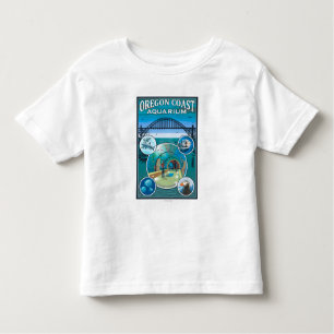 Camiseta Infantil Aquário da costa de Oregon
