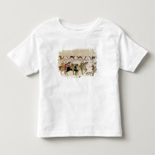 Camiseta Infantil Aqui o duque William vai com o Harold a seu