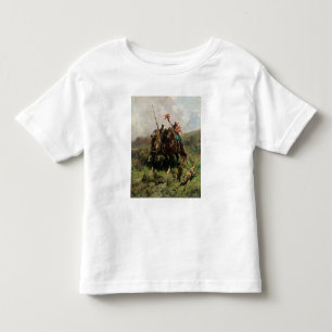 Camiseta Infantil Árabes com um falcão