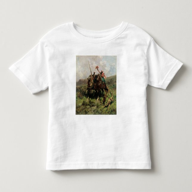 Camiseta Infantil Árabes com um falcão (Frente)