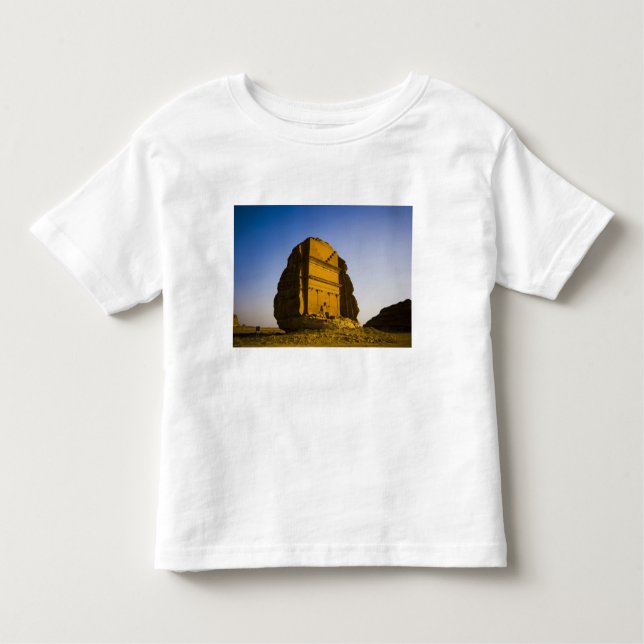 Camiseta Infantil Arábia Saudita, local de Madain Saleh, 4 antigos (Frente)