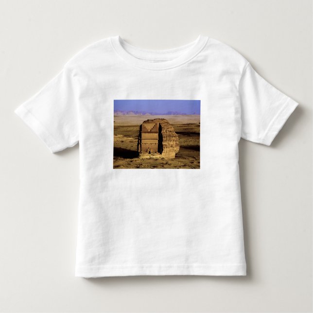 Camiseta Infantil Arábia Saudita, local de Madain Saleh, antigo (Frente)