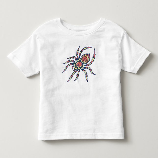 Camiseta Infantil Aranha Colorida (Frente)