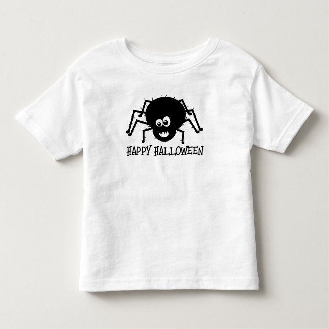 Camiseta Infantil Aranha Feliz Halloween (Frente)