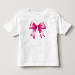 Camiseta Infantil Arco de fita rosa