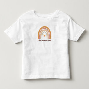 Camiseta Infantil Arco-Íris – Citação Positiva par