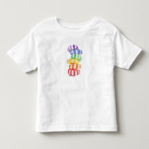 CAMISETA INFANTIL ARCO-ÍRIS DE DOCE