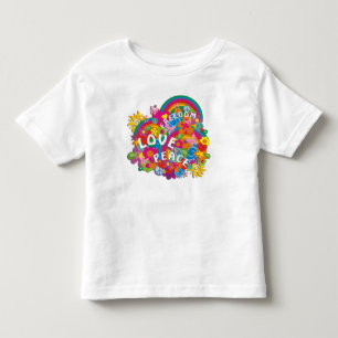 Camiseta Infantil Arco-Íris de Energia da Flor