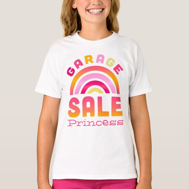 Camiseta Infantil Arco-Íris Personalizável para Li (Frente)