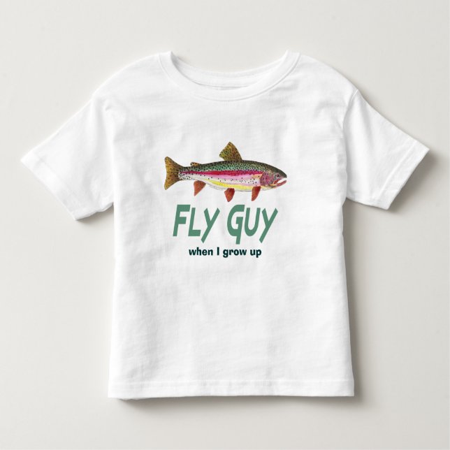 Camiseta Infantil Arco-Íris - Problemas Voo FIshing (Frente)