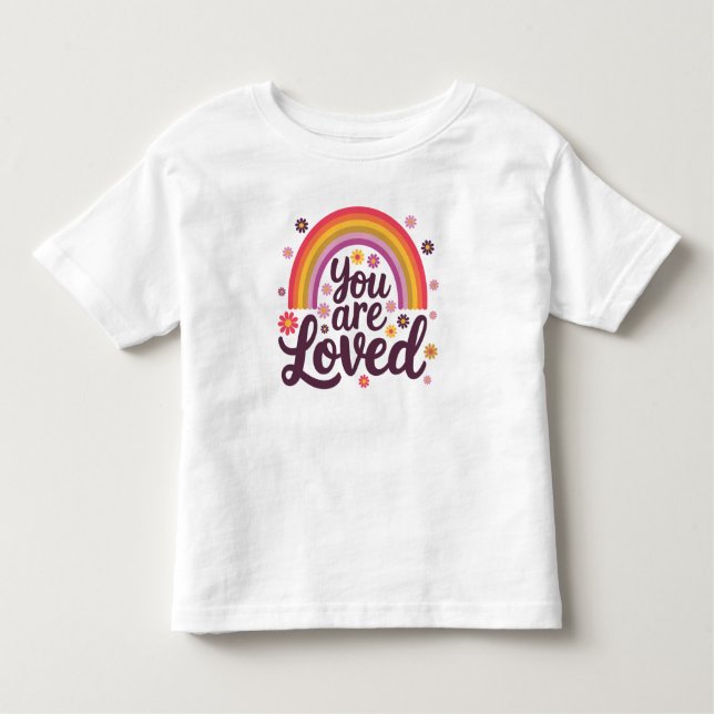 Camiseta Infantil Arco-Íris Que Amava (Frente)